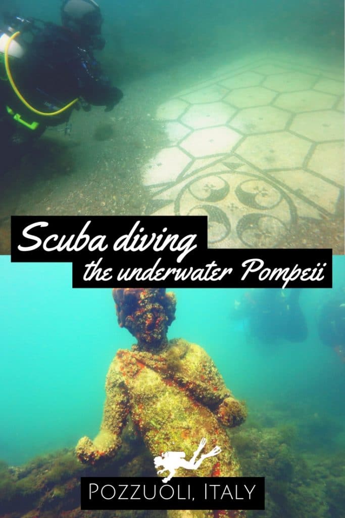 Scuba diving the underwater Pompeii in Pozzuoli Italy
