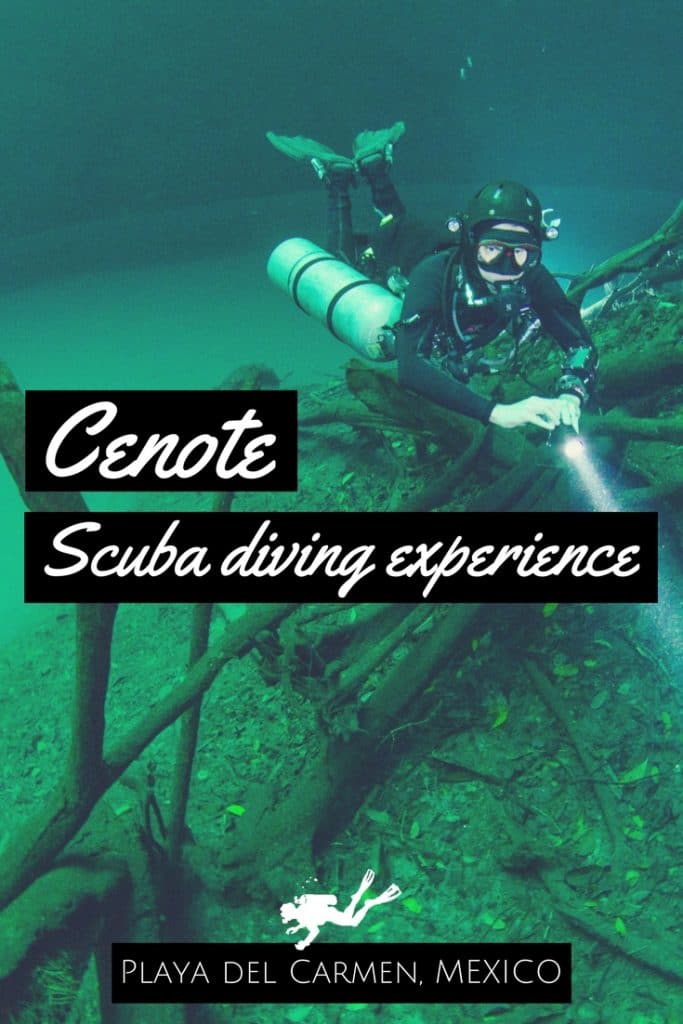 Cenote scuba diving experience Playa del Carmen Mexico
