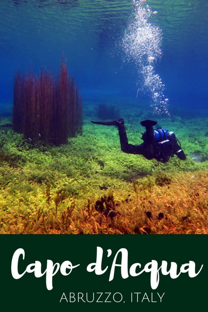 Scuba diving in Capodacqua Italy