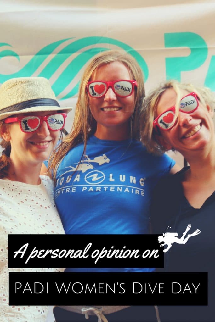 A personal opinion on PADI Womens Dive Day