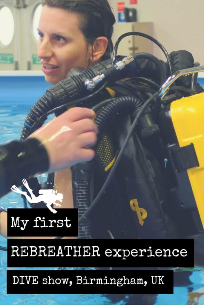 My first Rebreather experience DIVE show Birmingham UK