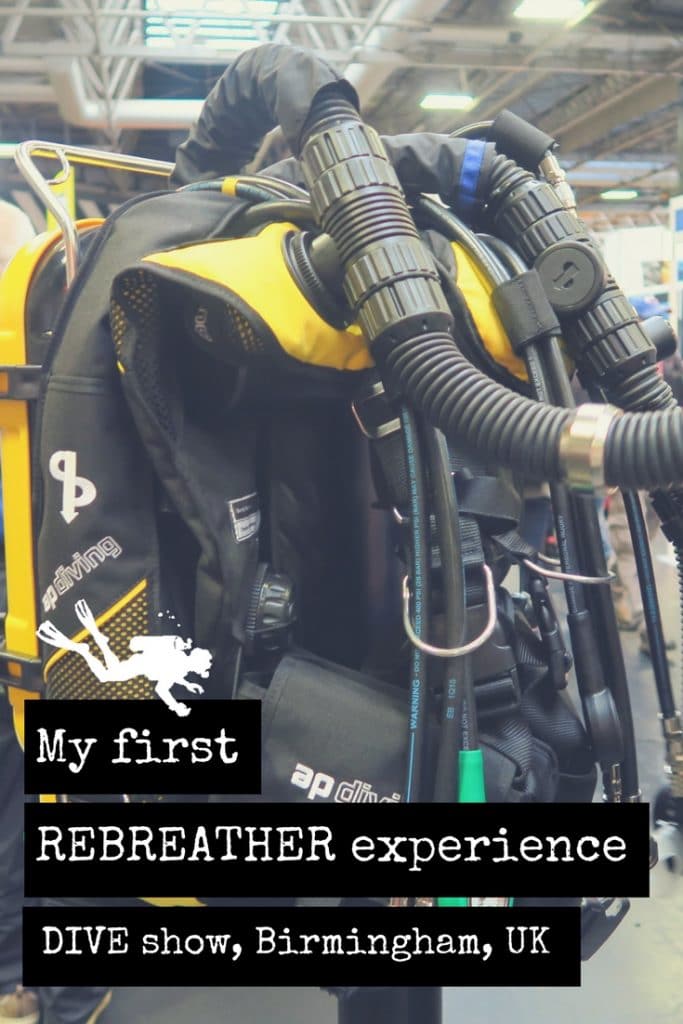 My first Rebreather experience DIVE show Birmingham UK