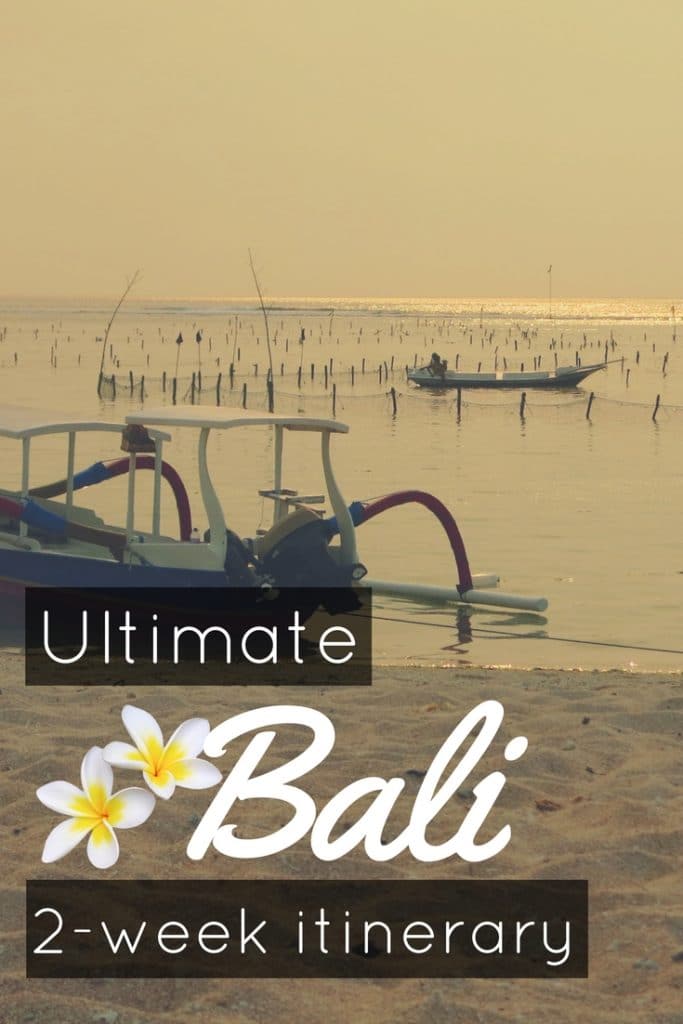 Ultimate 2 week Bali road trip itinerary pin1
