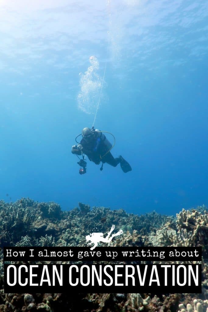 How I almost gave up writing about ocean conservation
