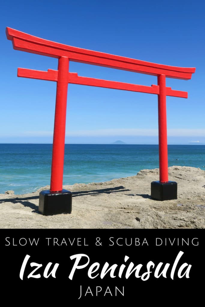 Slow travel and Scuba diving in the Izu Peninsula Japan