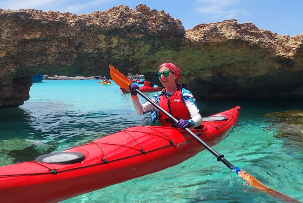 Kayaking Blue Lagoon Comino Malta