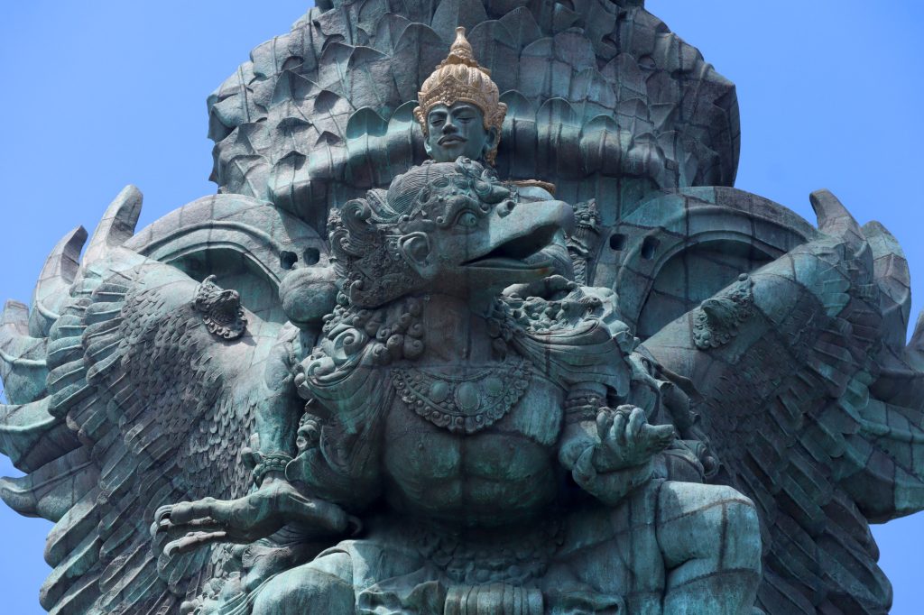 Wisnu Garuda Kencana statue which can be seen from Bali Airport