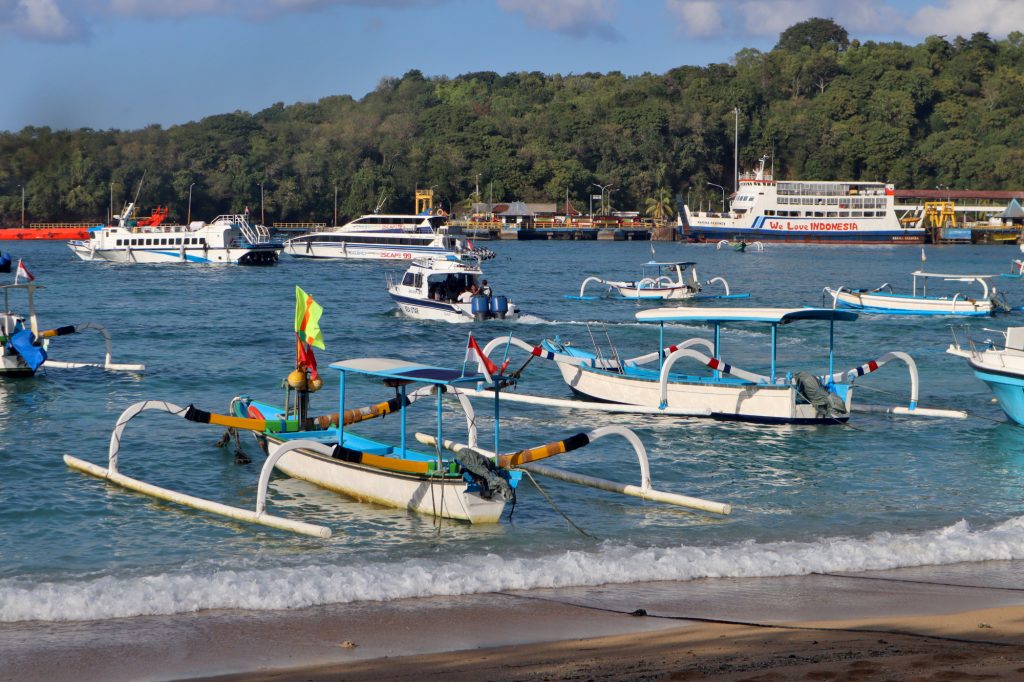 Padang Bai Harbour in Bali